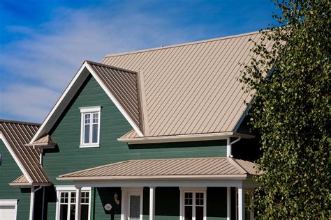 silver metal roof house colors|tan metal roof house colors.